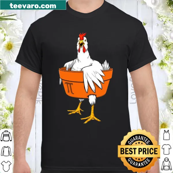 Fun 'Chicken Pot Pi' graphic shirt for Pi Day