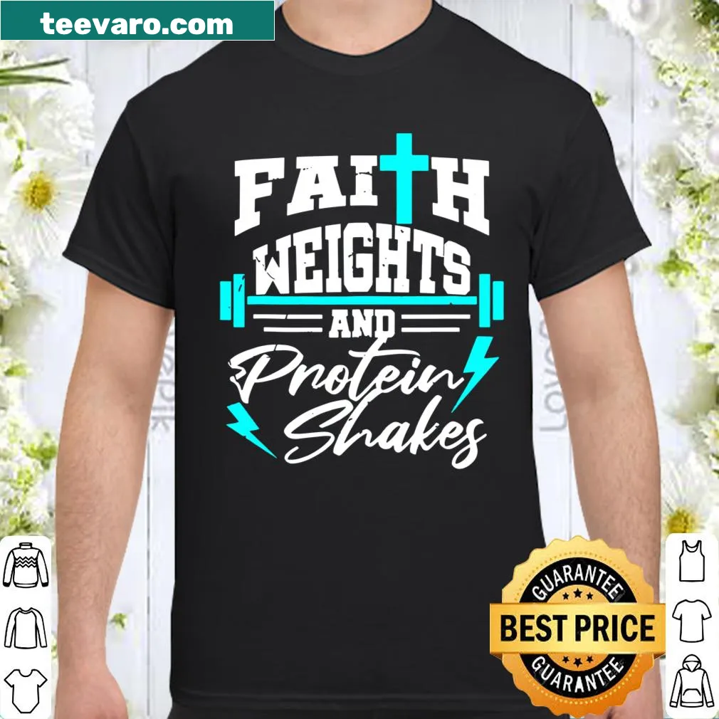 Inspirational fitness shirt with a Christian message for gym-goers