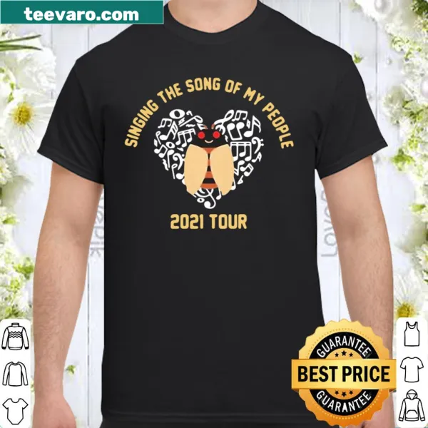 Cicada graphic shirt with playful design for music lovers