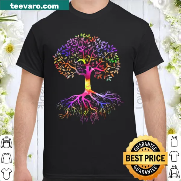 Tree of Life silhouette shirt, symbolizing growth and connection