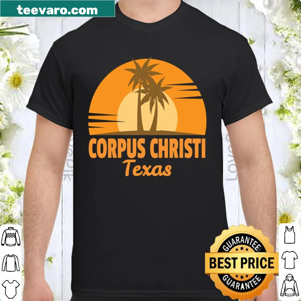 Vintage Corpus Christi beach vacation shirt design