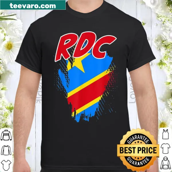 Shirt featuring the Democratic Republic of Congo flag design