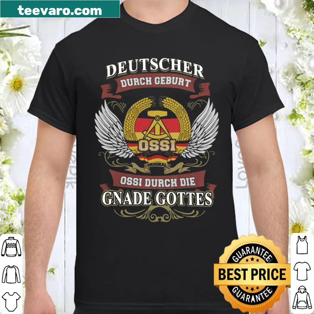 Heritage-themed shirt featuring bold typographic design