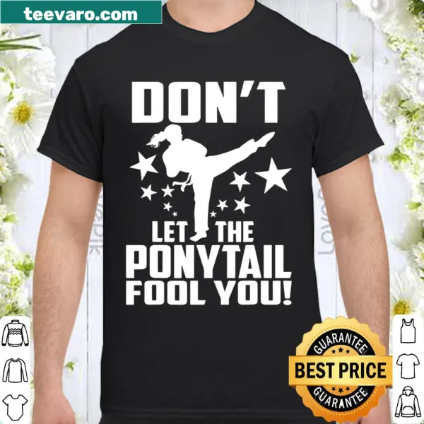 Empowering shirt with karate graphics and motivating text