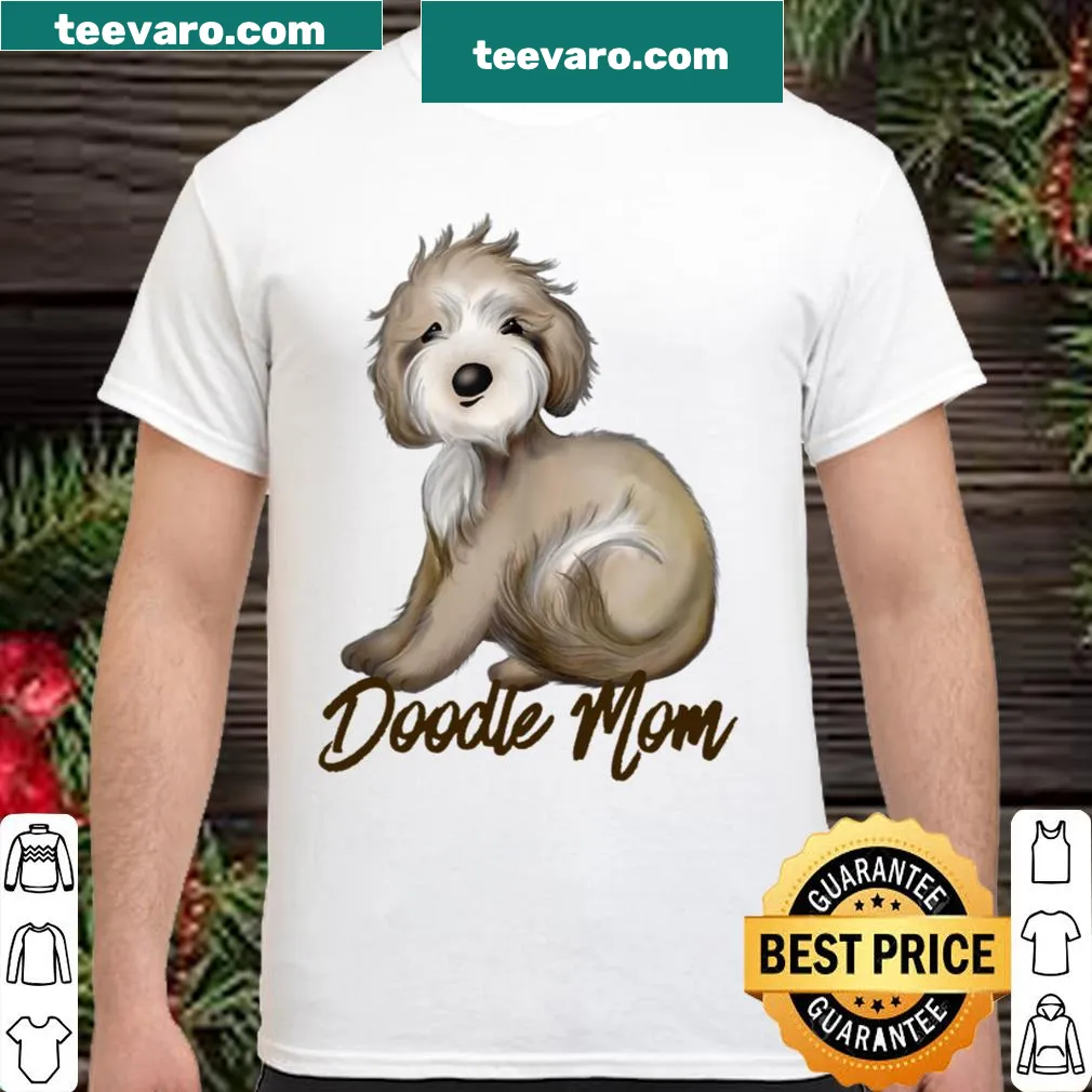 Illustrated Doodle Mom shirt featuring Labradoodles and Goldendoodles