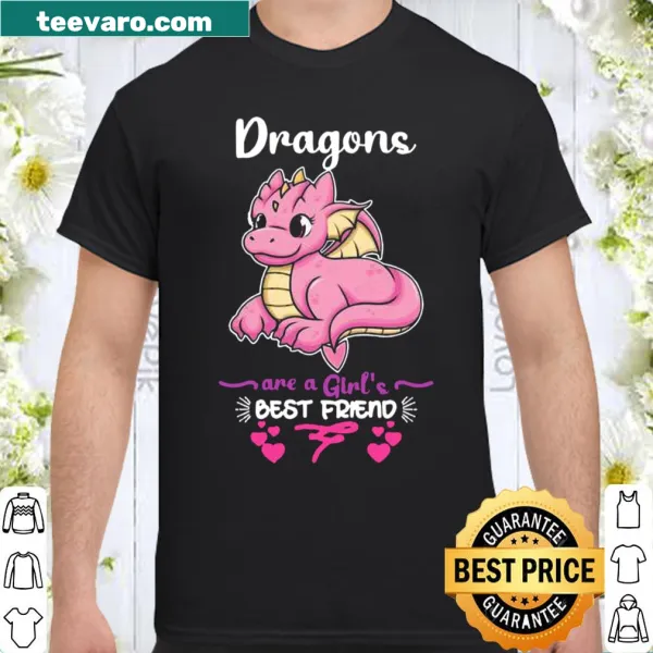 Cute dragon-themed shirt for girls celebrating friendship