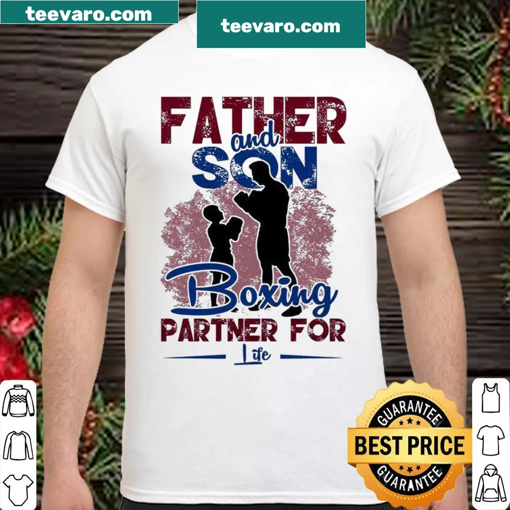 Sentimental boxing-themed shirt celebrating the father-son bond