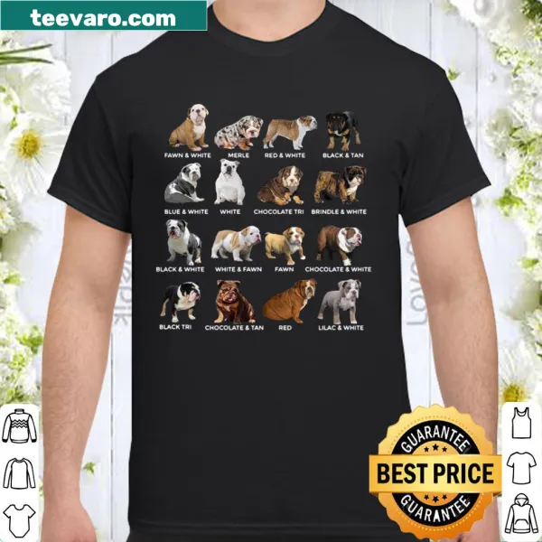 Illustration of different dog breeds on a shirt