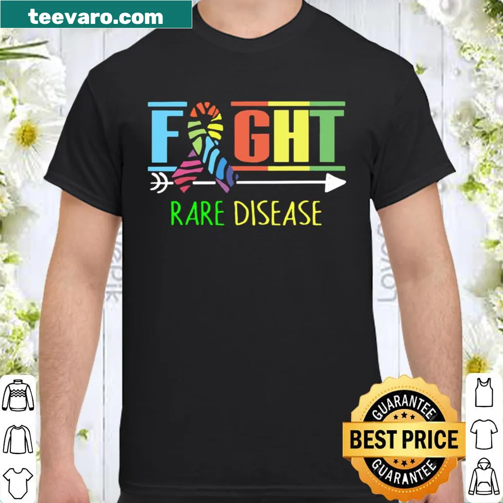 Zebra ribbon design with text for Rare Disease Day 2021