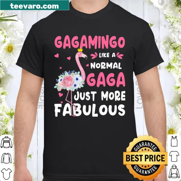 Funny grandma shirt with a whimsical flamingo design