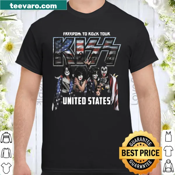 Freedom To Rock typographic design on a shirt