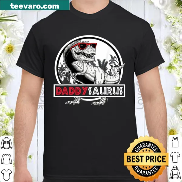 Humorous shirt featuring 'Funny Daddysaurus' design for Father's Day