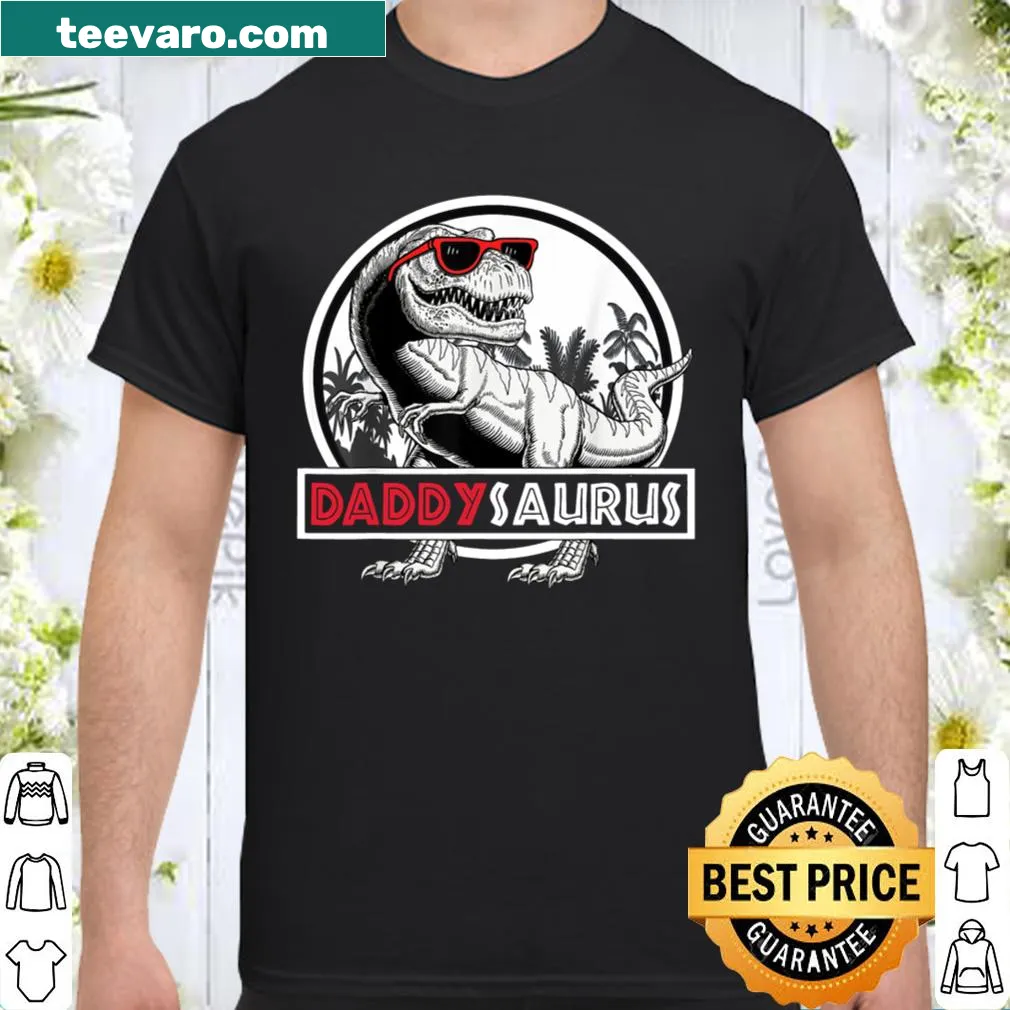 Humorous shirt featuring 'Funny Daddysaurus' design for Father's Day