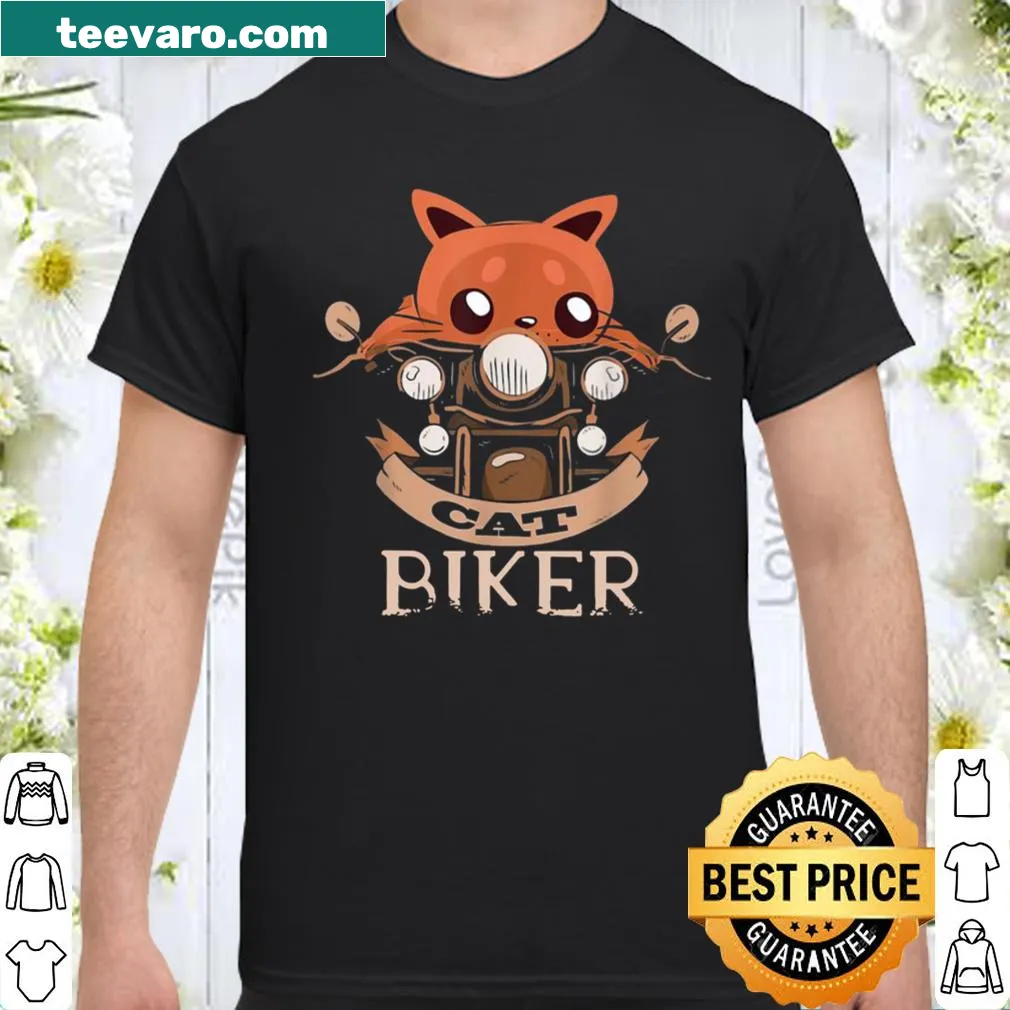 Funny Feline Cat Lovers shirt featuring a playful design related to cats and biking