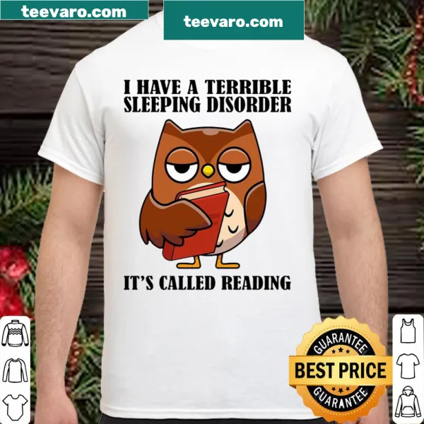 Vintage-style shirt with an owl and funny reading quote