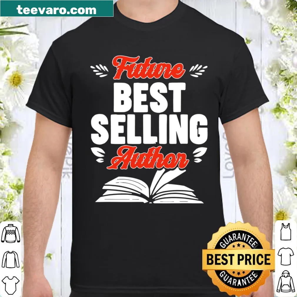 Shirt declaring 'Future Book Author' in elegant typography