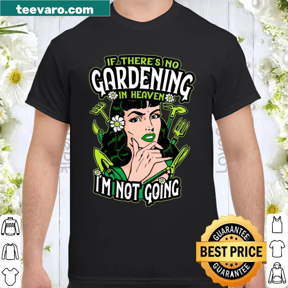 Vintage pop art gardener girl with gardening tools design