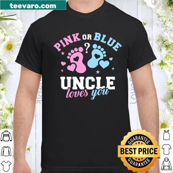 Playful shirt for uncles featuring 'Gender Reveal Uncle' in bold typography