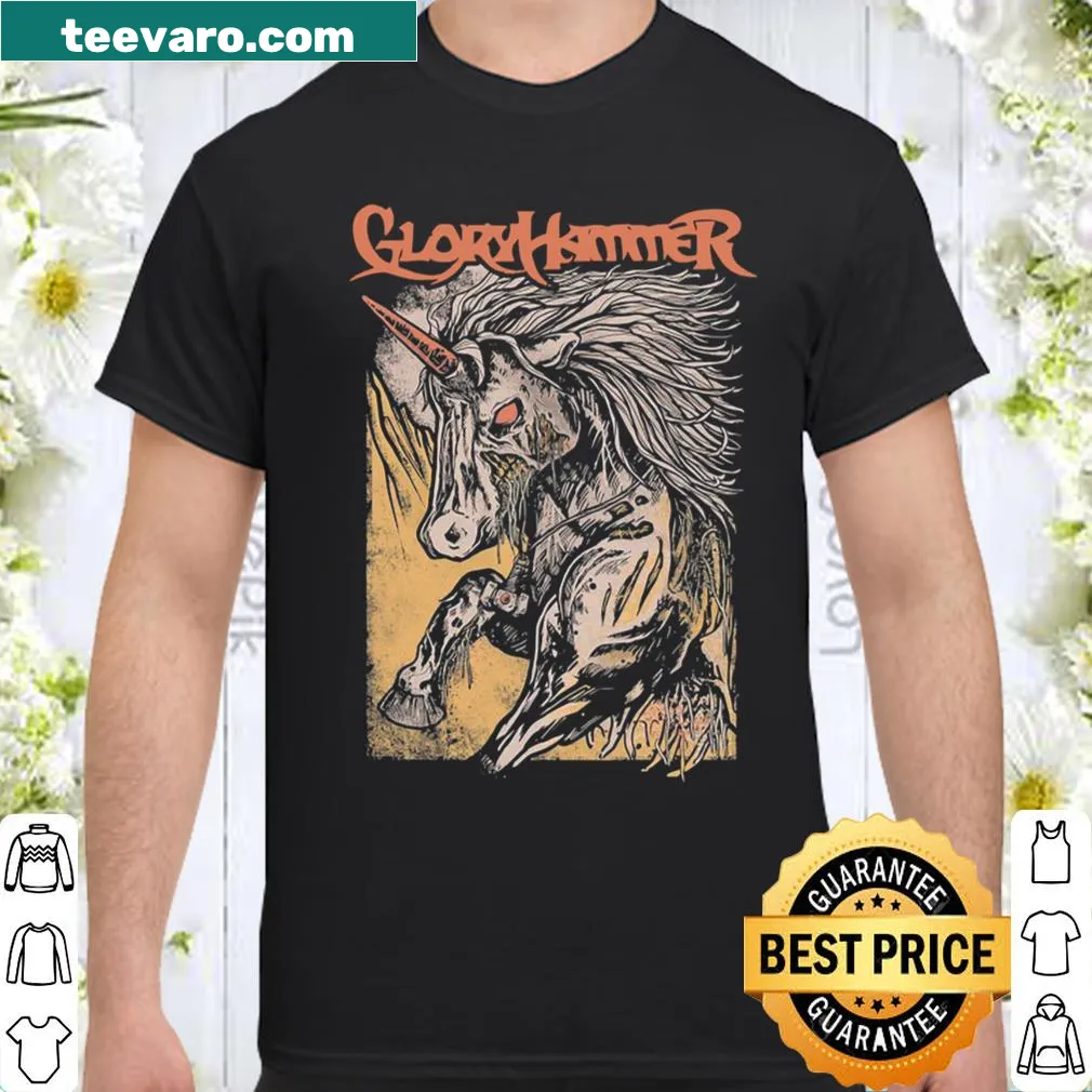 Epic music-themed shirt celebrating the band Gloryhammer