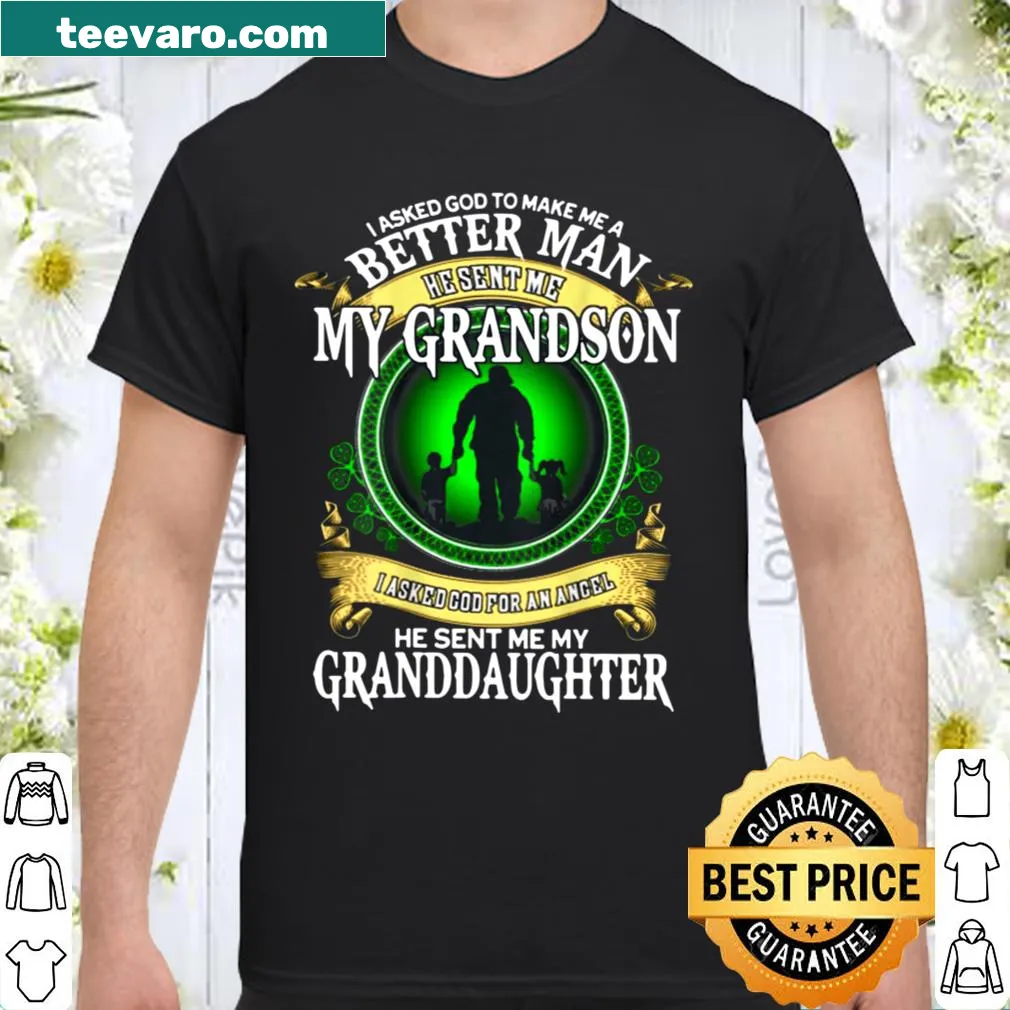 Vintage-style grandpa t-shirt with humorous text about grandkids