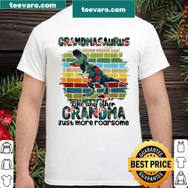 Vintage distressed Grandmasaurus shirt with humorous text and graphic
