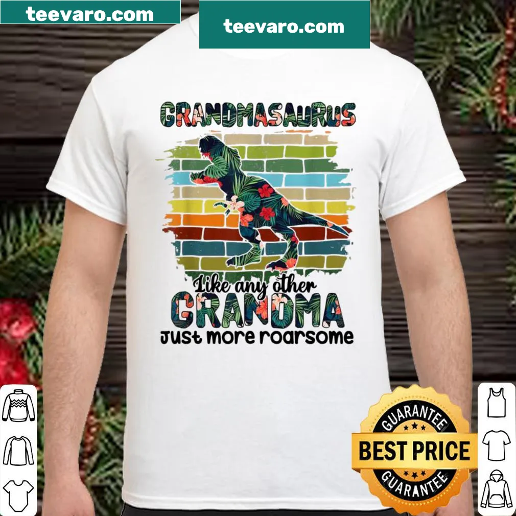 Vintage distressed Grandmasaurus shirt with humorous text and graphic