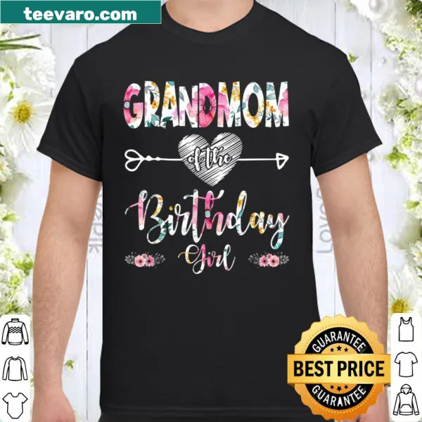 Floral design shirt celebrating grandmothers and birthdays