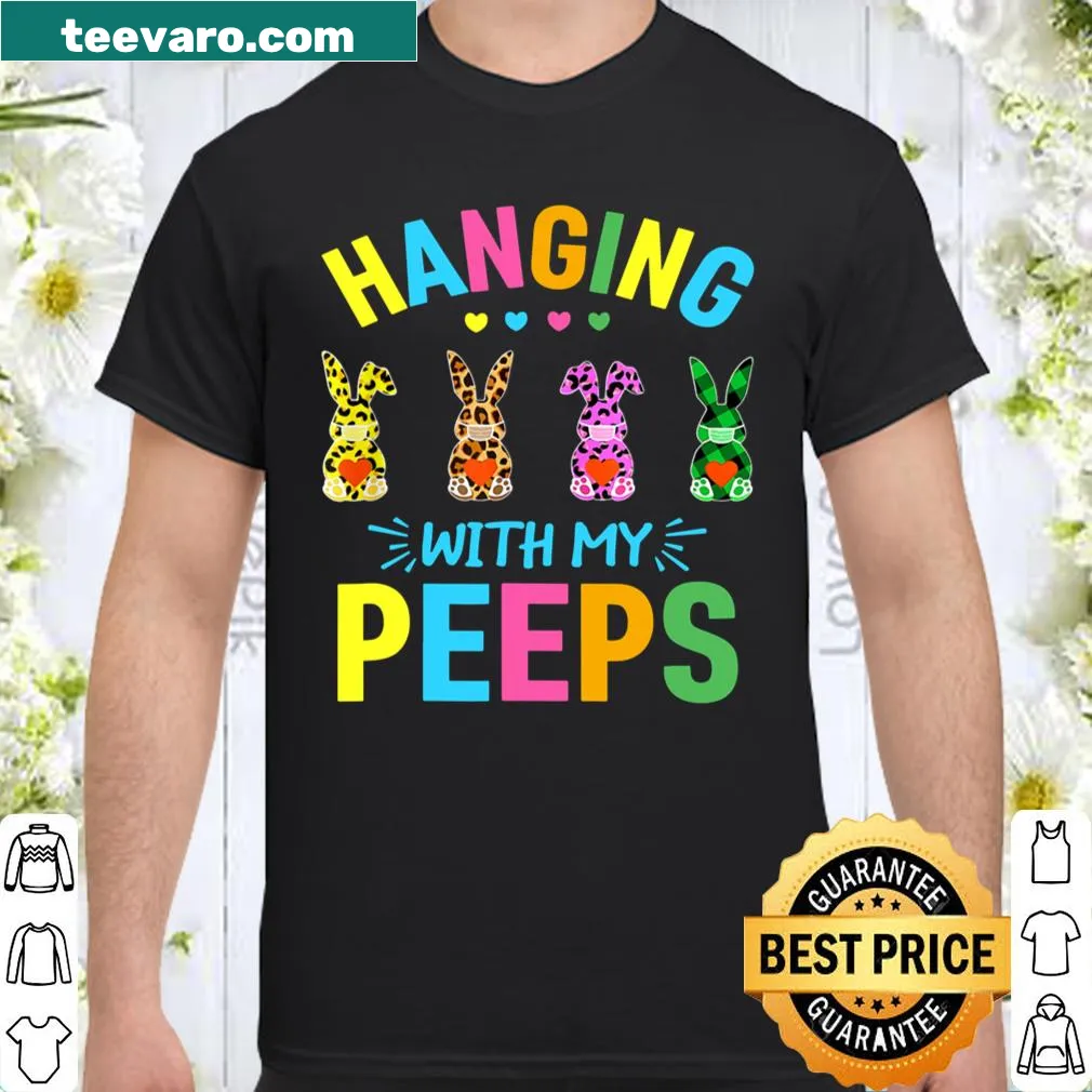 Cute Easter shirt with bunny rabbits and playful text