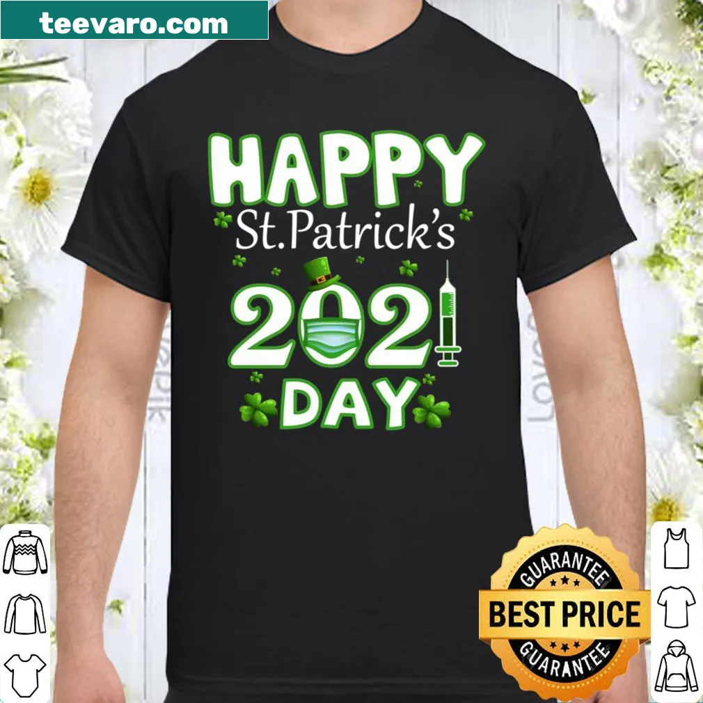 Shirt with shamrocks and leprechaun hat for St. Patrick's Day