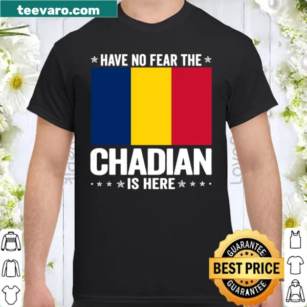 Chad flag t-shirt with bold phrase about pride