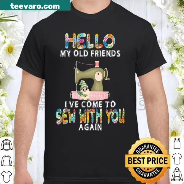 Nostalgic sewing-themed shirt with a playful message