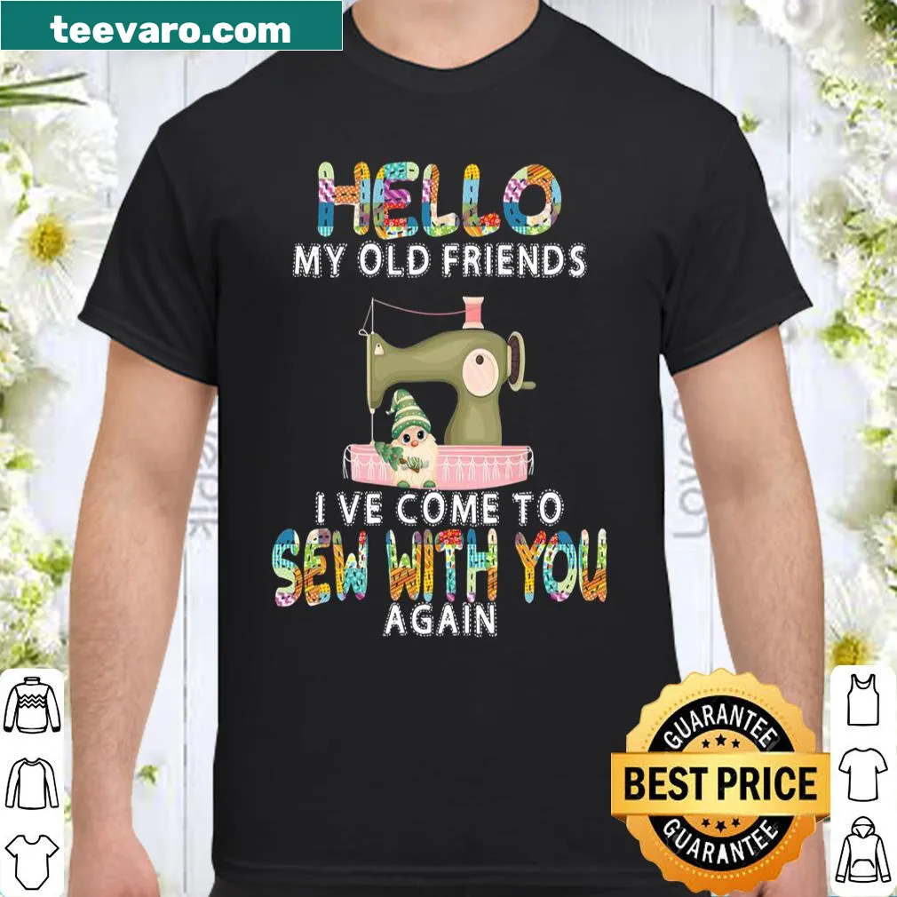 Nostalgic sewing-themed shirt with a playful message