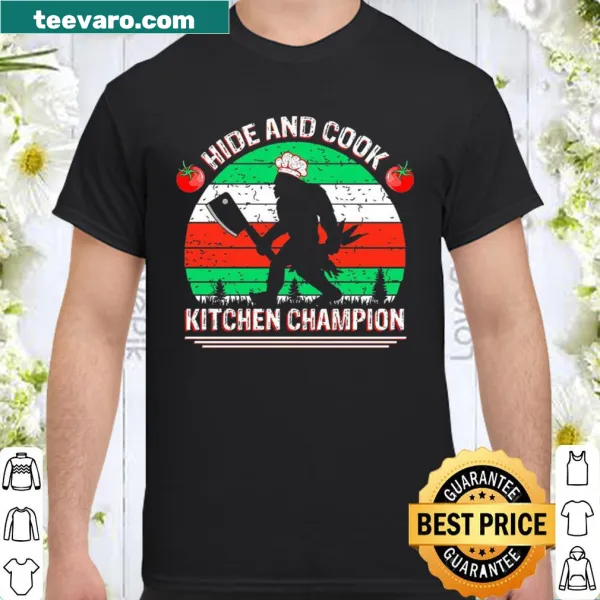 Kitchen Champion shirt with playful typography for cooking enthusiasts