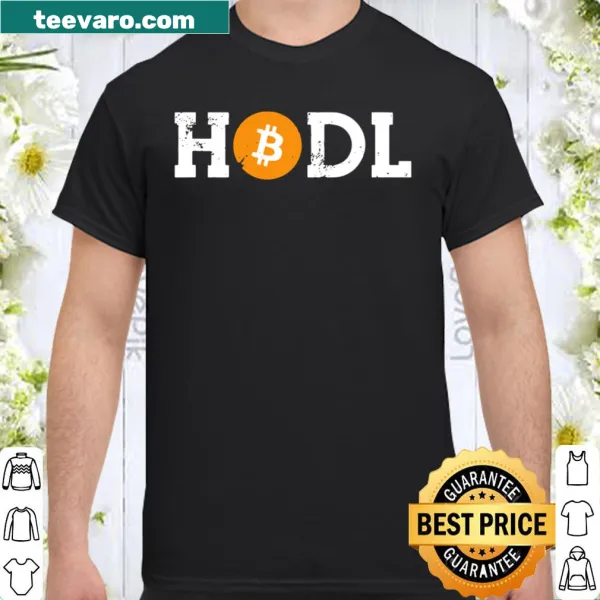 Distressed Hodl Bitcoin shirt featuring the Bitcoin logo