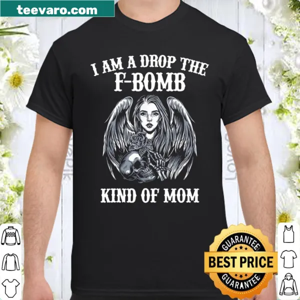 Edgy mom shirt featuring a skull and angel design
