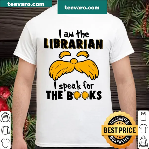 Librarian shirt featuring bold text celebrating the role of librarians