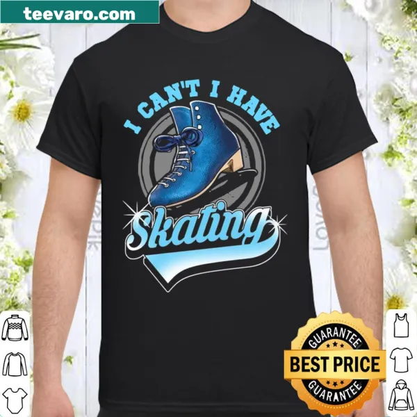 Playful shirt showcasing love for ice skating with fun text