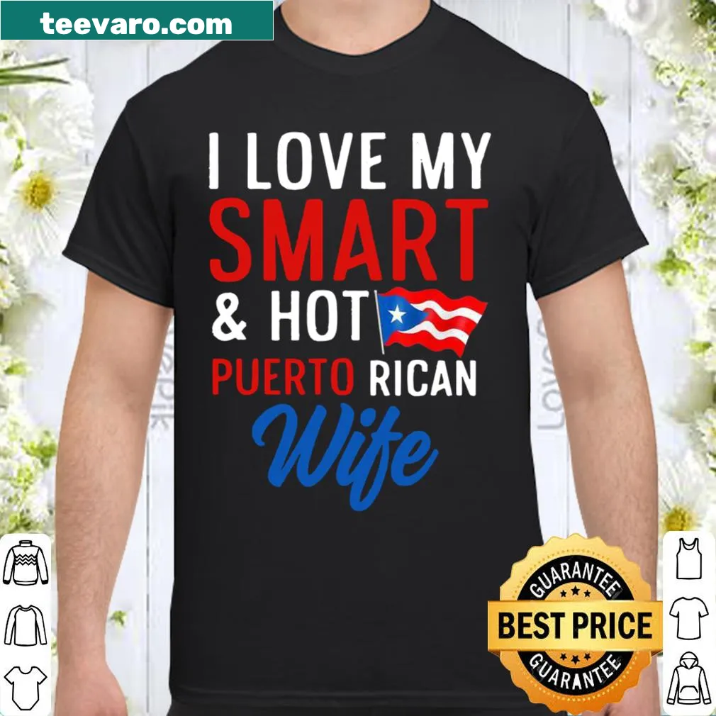 Shirt honoring a Puerto Rican wife with flag design