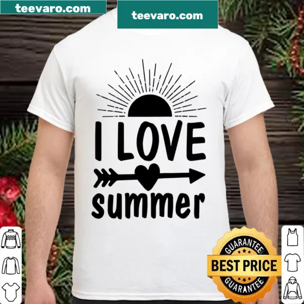 Fun shirt celebrating a love for summer with playful text