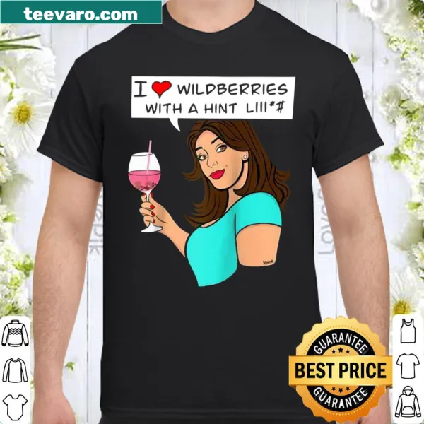 Playful pop art shirt celebrating wildberries and cocktails