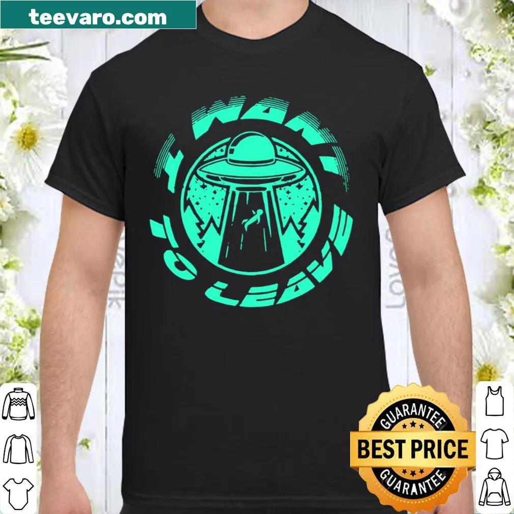 Fun shirt for alien enthusiasts with a UFO graphic.