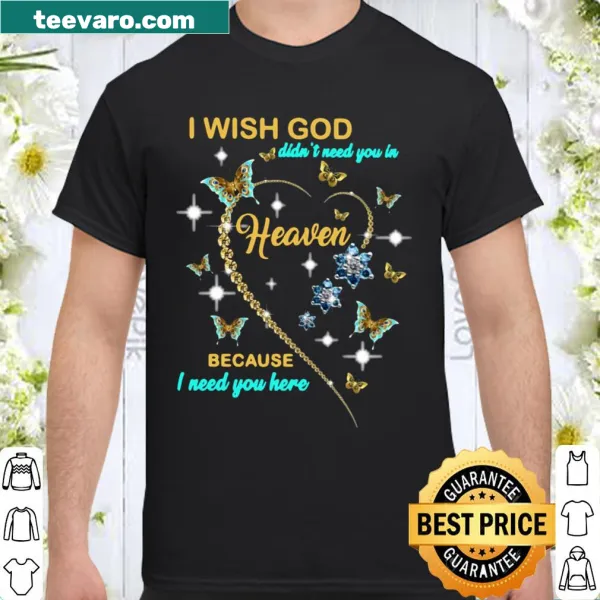 Sentimental shirt expressing longing for a loved one with elegant text