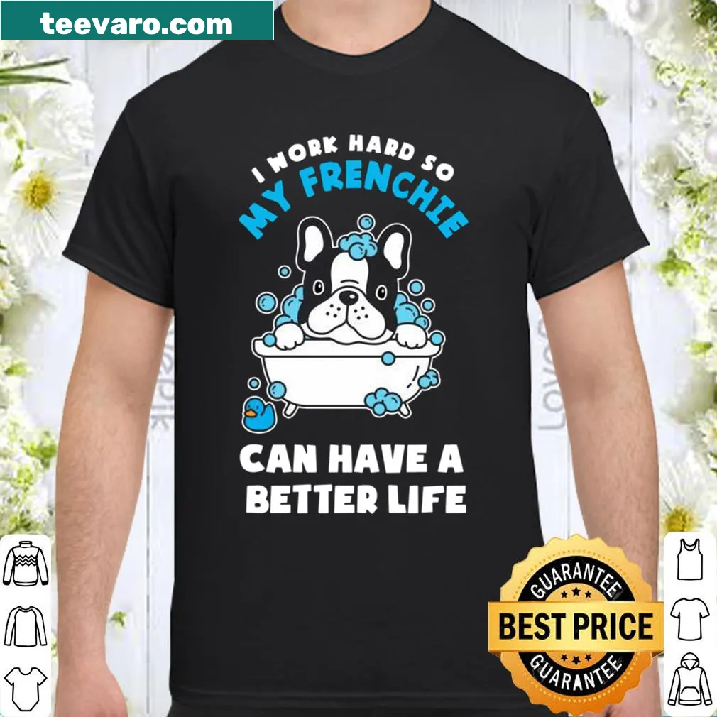 Vintage-style shirt with a humorous message about French Bulldogs.
