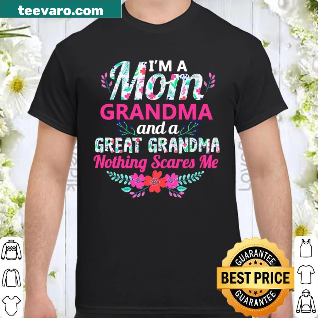 Bold typography celebrating a mom, grandma, and great grandma.