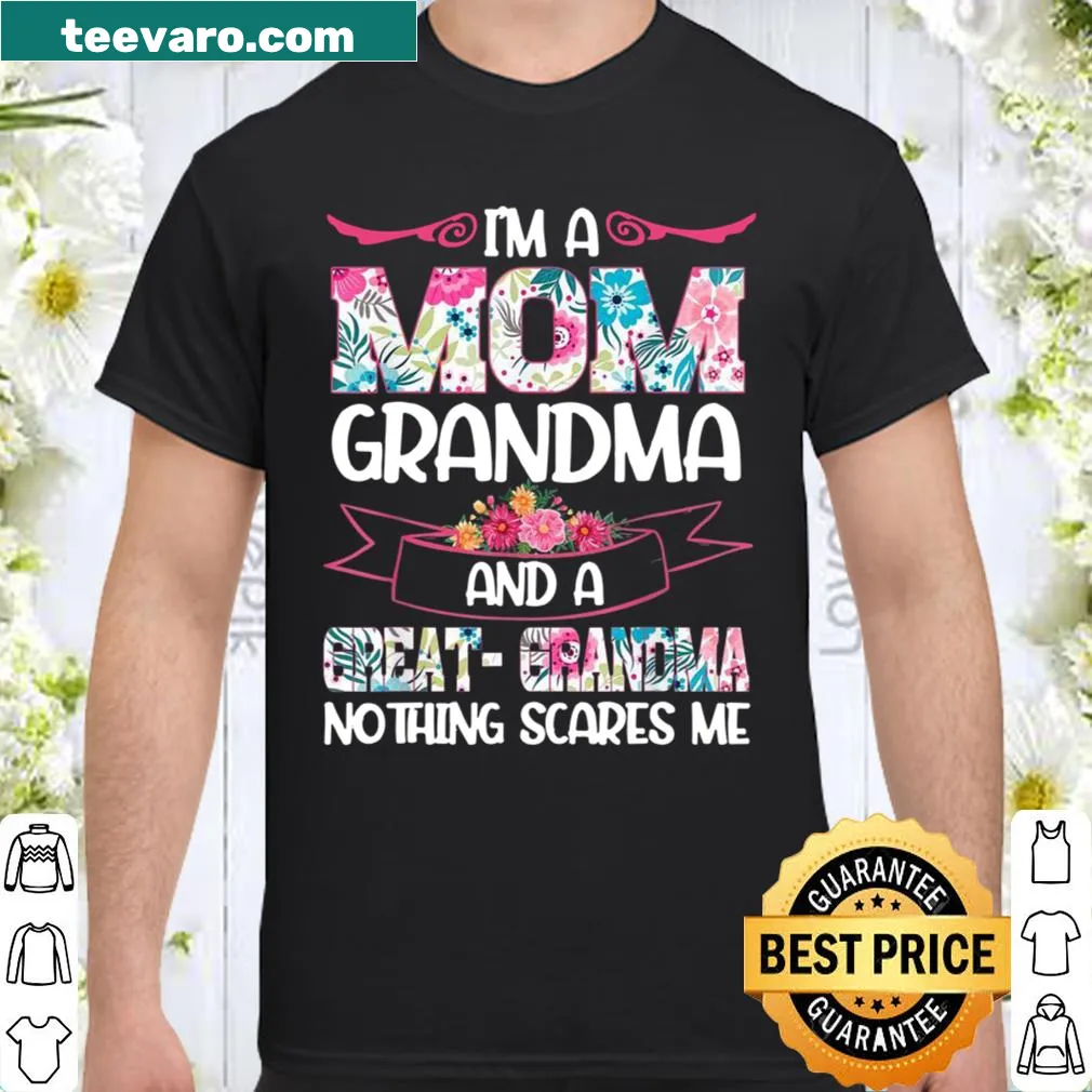 Playful shirt celebrating fearless motherhood and grandparenting