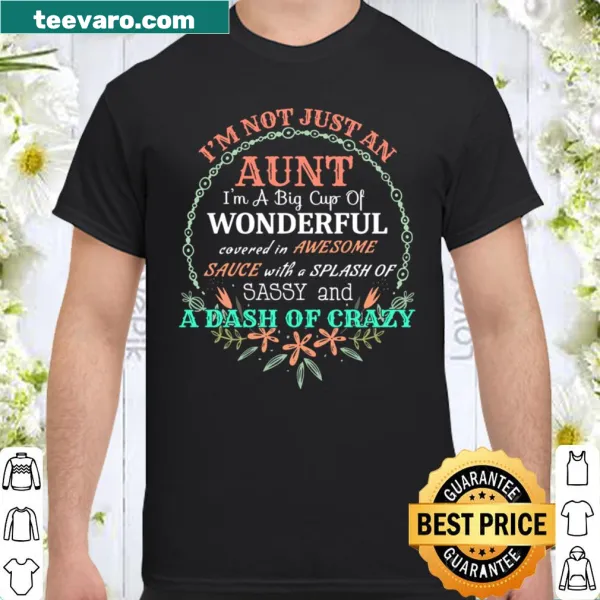 Cheerful shirt with the phrase about being a wonderful aunt