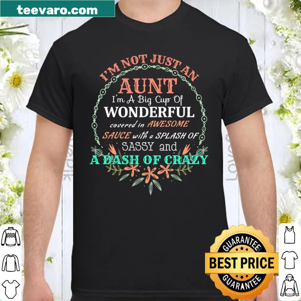 Cheerful shirt with the phrase about being a wonderful aunt