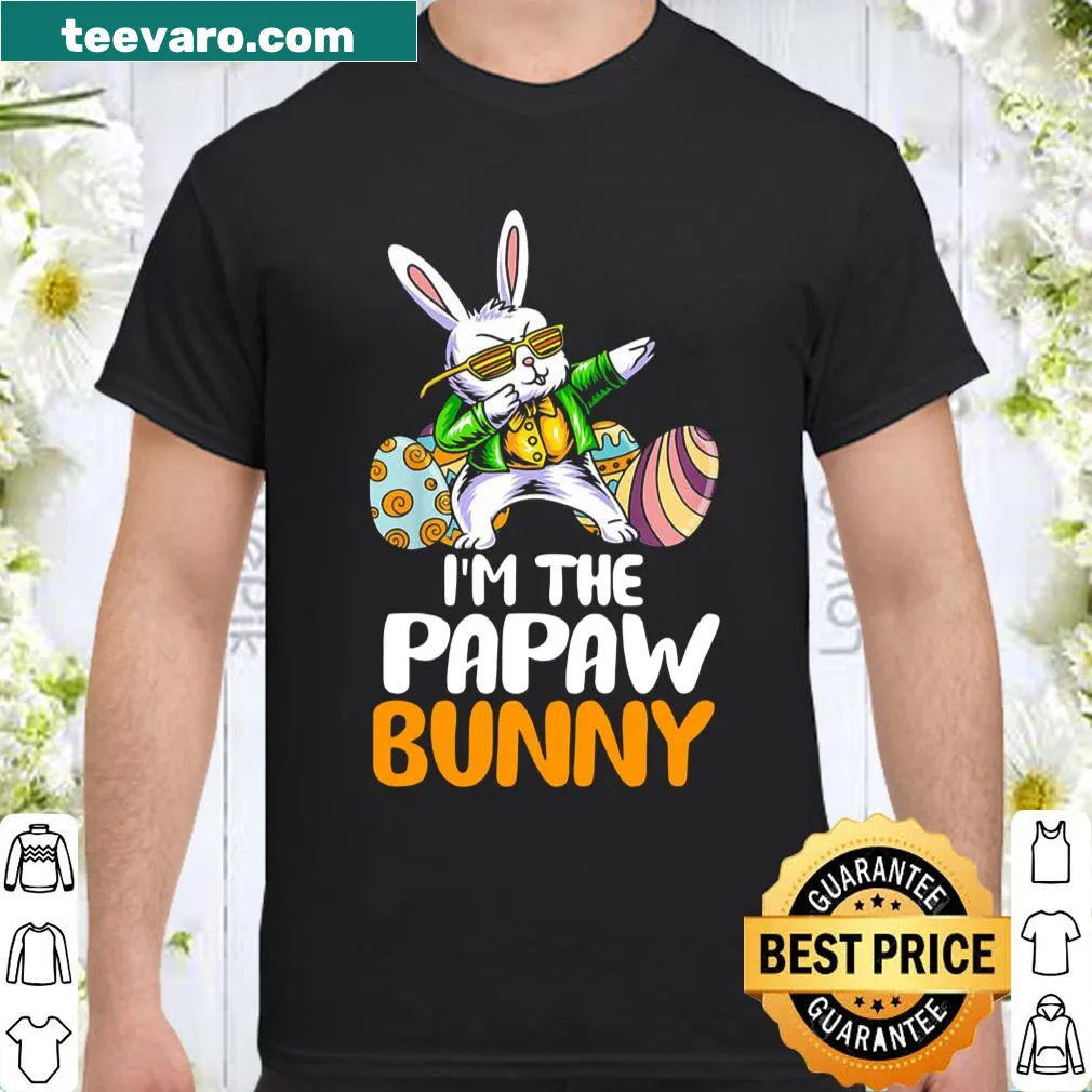 Cute shirt with text and illustration of 'I'm The Papaw Bunny'
