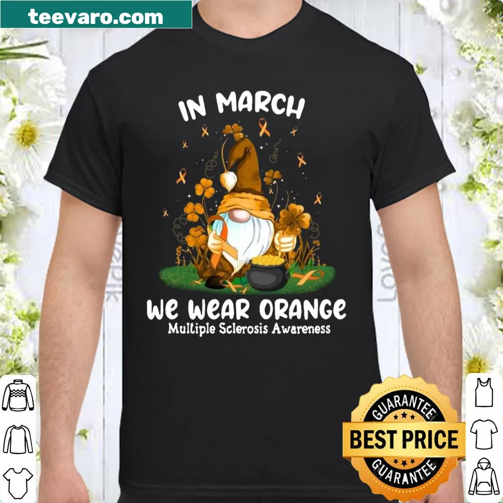 Funny gnome graphic shirt for MS Awareness Month