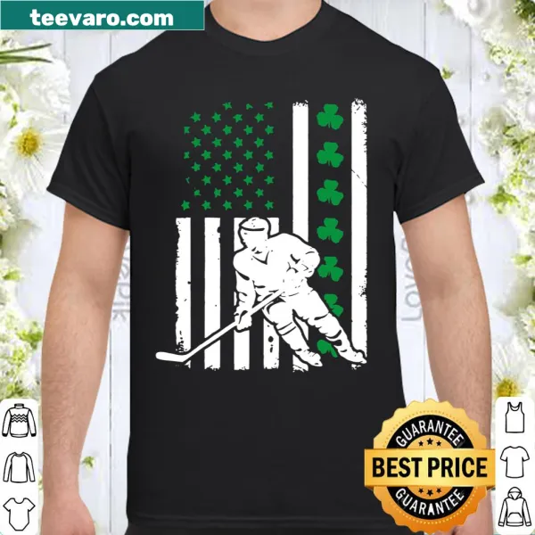 Artistic shirt design featuring Irish and American flag elements